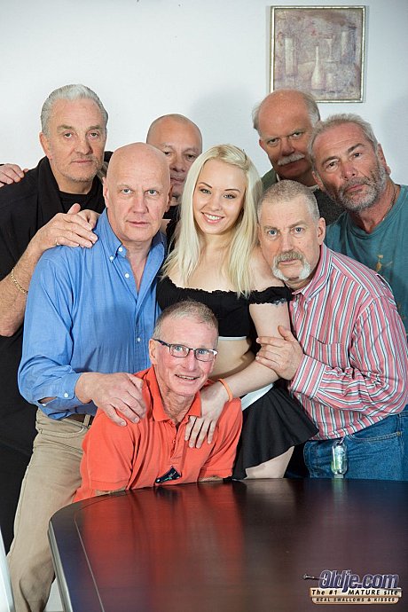 Cute blonde teen Lolita Taylor screwed by a group of old farts in each hole - Image 1 of 16  in Teen category   featuring John, Donny, Hugo, Nico, Ben 