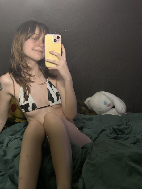 Amateur cutie Teensy Bella posing seductively in her solo compilation - #1149199