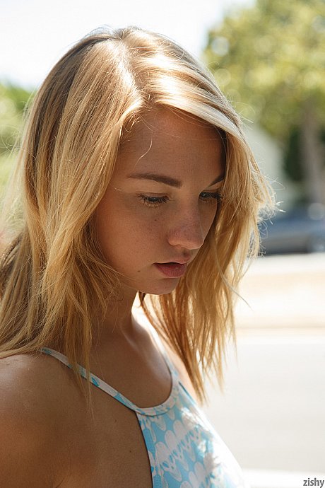 Slender young Lily Ivy flaunts her naturals and huge ass and poses in the pool - Image 8 of 11  in Outdoor category   featuring Lily Ivy 