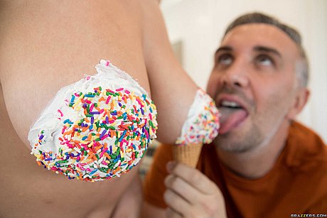 Sweetie Ella Knox shows her natural boobs & lets a large dick in her hairy twat - Image 9 of 21  in Cumshot category   featuring Ella Knox, Keiran Lee 