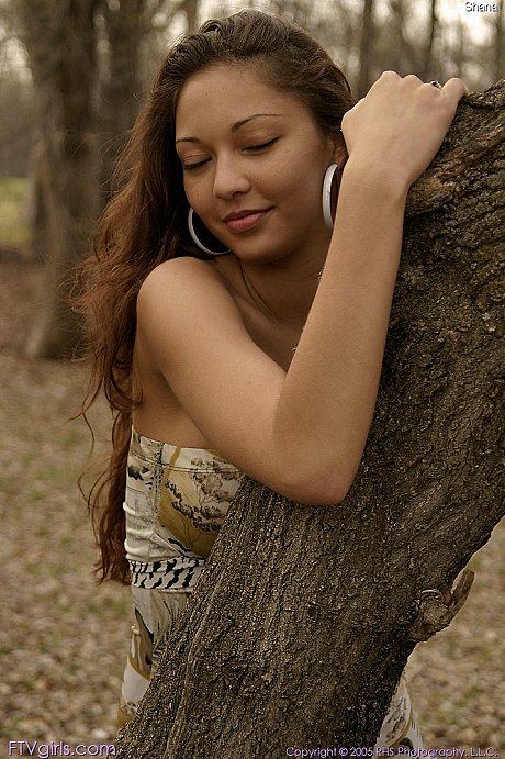 Adorable amateur Shana showing off her stunning medium breasts outdoors - Image 9 of 20  in Model category   featuring Shana