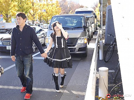 Kinky Japanese maid Yui Kyouno gets treated to a remote controlled vibrator - Image 10 of 20  in Outdoor category   featuring Yui Kyouno 