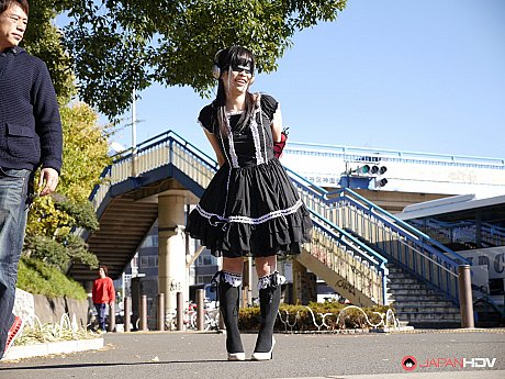 Kinky Japanese maid Yui Kyouno gets treated to a remote controlled vibrator - Image 14 of 20  in Outdoor category   featuring Yui Kyouno 