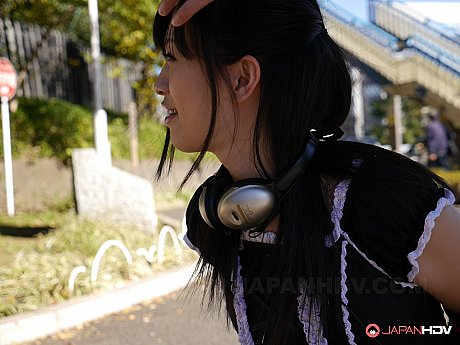 Kinky Japanese maid Yui Kyouno gets treated to a remote controlled vibrator - Image 15 of 20  in Outdoor category   featuring Yui Kyouno 