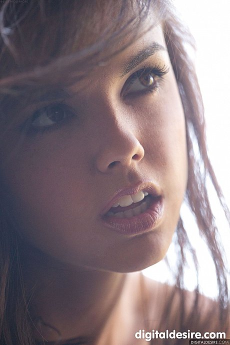 Charming petite babe Dillion Harper spreads her sweet shaved snatch up close - Gallery #13233
