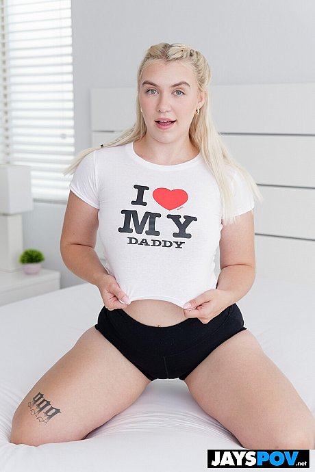 Pretty yellow-haired Maisey Monroe likes some POV sex & takes a cumshot on her boobs - Image 16 of 21  in Pussy category   featuring Maisey Monroe 