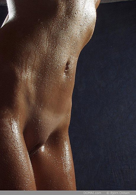 Teenie solo whore girlfriend lady with a ripped figure sports the wet look while posing undressed - Image 13 of 16  in Model category   featuring Klara 