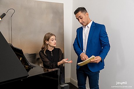 Pretty attractive teenie Tiffany Tatum loves hardcore sex with her piano teacher - Image 1 of 20  in Cumshot category   featuring Mugur, Tiffany Tatum 