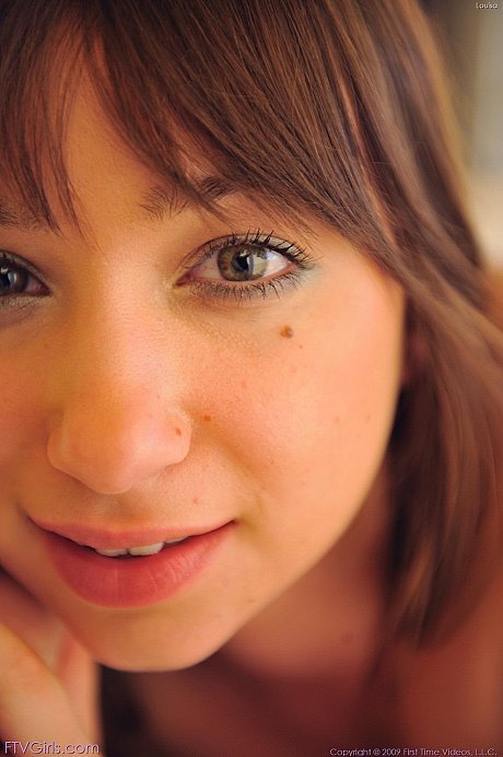 Brunette sweetie Louisa teases with her butt and vagina before masturbation - Image 10 of 20  in Big Clit category   featuring Louisa Lanewood 