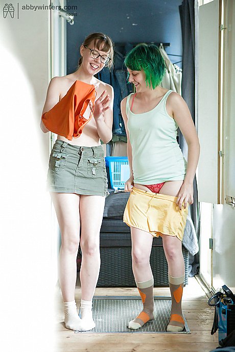 Gorgeous lesbian teens Bobbie and Mila dressing up after having sex - Image 12 of 16  in Lesbian category   featuring Mila, Bobbie 