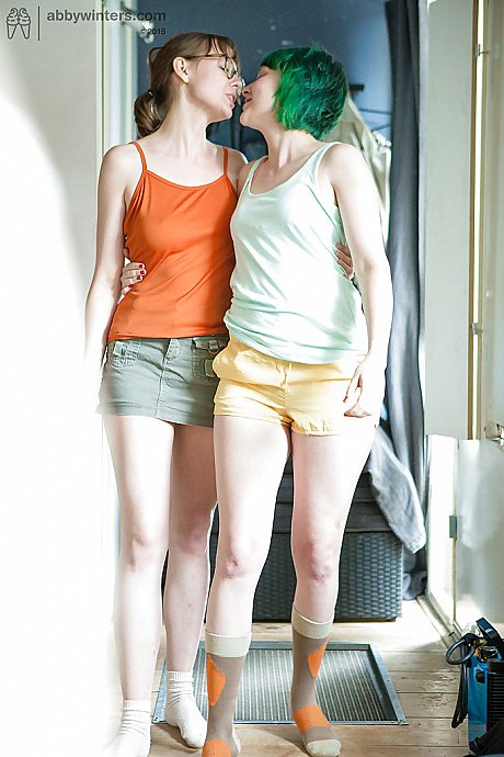 Gorgeous lesbian teens Bobbie and Mila dressing up after having sex - Image 16 of 16  in Lesbian category   featuring Mila, Bobbie 
