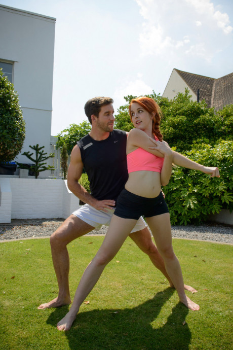 Beautiful ginger Amarna Miller opens her mouth for a cumshot after hot sex - #1174041