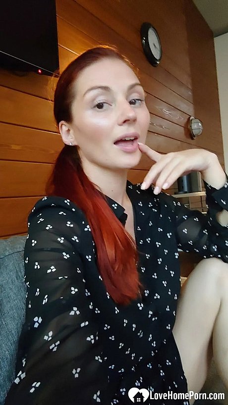 Ravishing ginger shows off her massive boobs & her tattoos while taking nudes - Image 13 of 19  in Babe category   featuring Lelya Mult 