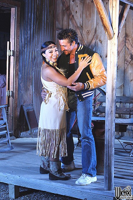 Short Native Indian Cherokee getting poked hard doggystyle outdoors - Image 3 of 21  in Outdoor category   featuring Tommy Gunn, Cherokee 