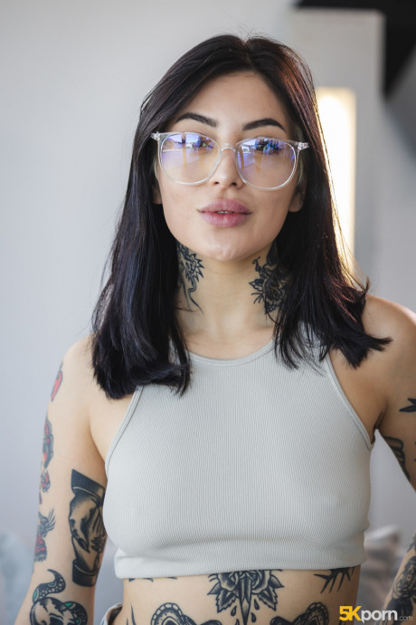 Charming tattooed babe Tabatha Lust likes nasty hardcore sex then takes a facial - #1428902