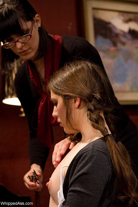Young teen lesbian babe Tiger Wilde endures tit torment while playing the keyboard - Image 12 of 20  in Lesbian category   featuring Bobbi Starr, Tiger Wilde 