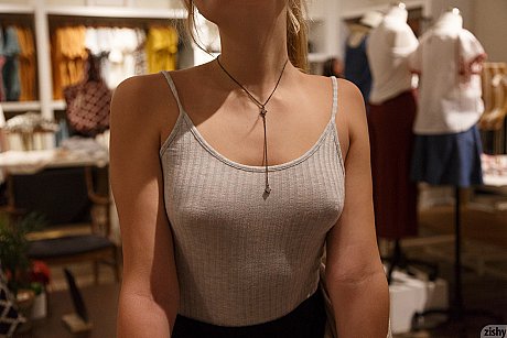 Lesbian Gia Strachen & her GF flash tiny melons & hot asses in public - Image 3 of 11  in Teen category   featuring Gia Strachen, Vicky Roma 