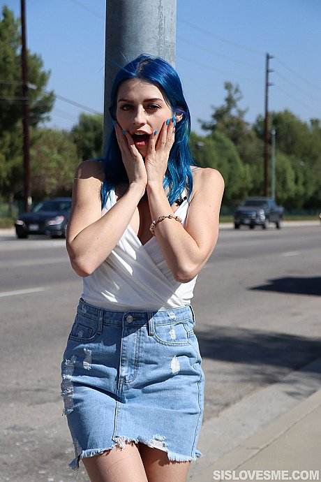 Young Jewelz Blu gets her bald beaver sexed by her stepbrother before a POV blowjob - Image 1 of 21  in Pussy category   featuring Jewelz Blu, Alex Jett 