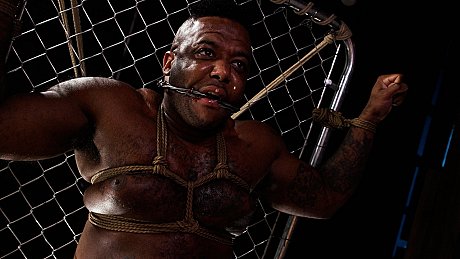 Sophia Locke pegs a restrained ebony fiance bf man during a bout of femdom play - Image 2 of 20  in Pussy category   featuring Sophia Locke, Micah Martinez 