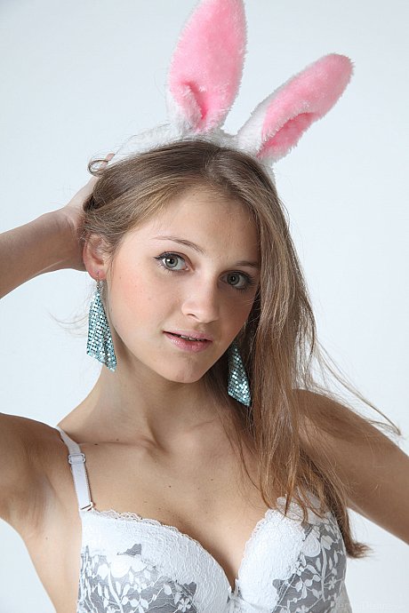 Adorable babe Linessa shows her beautiful body in a lovely dress & while undressed - Image 1 of 20  in Model category   featuring Linessa 