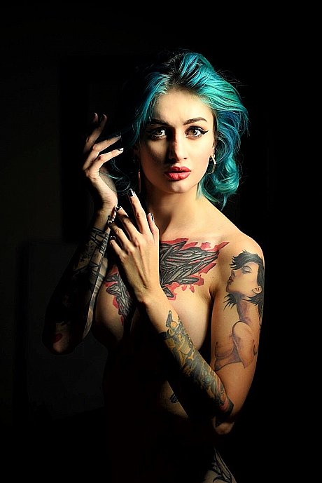 Lovely OnlyFans cam model shows off her petite body & her gorgeous tattoos - Image 10 of 10  in Model category  