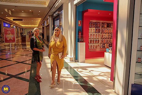 Chubby MILFs Alexa Blun & Musa Libertina pose in public in their sexy dresses - Image 13 of 20  in Latina category   featuring Musa Libertina, Alexa Blun 
