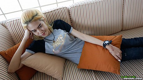 Blondie chinese teenie Yo exposes her body and gets a creampie after a POV fuck - Image 3 of 21  in Pussy category   featuring Yo 