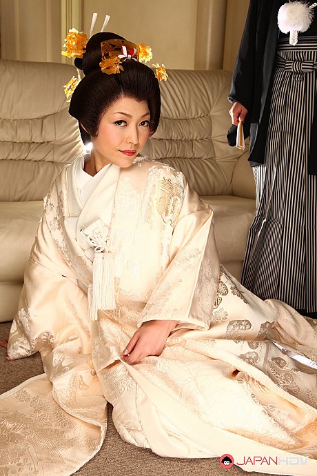 Japanese woman Yui Ayana has her melons fondled under traditional clothing - Image 7 of 15  in MILF category   featuring Yui Ayana 