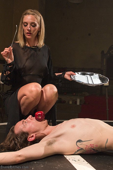 MILF Mona Wales inserts dongs in her male sub's urethra in a slutty femdom scene - Image 2 of 20  in Close Up category   featuring Owen Gray, Mona Wales 