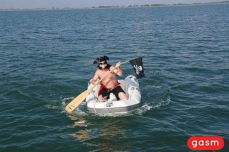 Naughty amateur women with hot curves share a rod in a boat cabin - Image 9 of 11  in Amateur category  