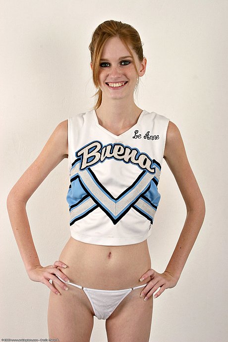 Thin cheerleader Layla Exx unveils her tiny boobies & her trimmed cunt - Image 5 of 20  in Teen category   featuring Layla Exx 