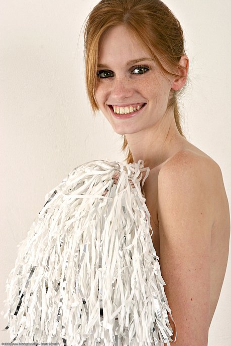 Thin cheerleader Layla Exx unveils her tiny boobies & her trimmed cunt - Image 14 of 20  in Teen category   featuring Layla Exx 