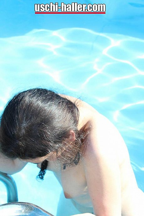 Tattooed bitch GF chick and a couple of her girlfriends have group sex near a pool - Image 9 of 15  in Outdoor category   featuring Tattoogirl Cleo, Jasmin Babe 