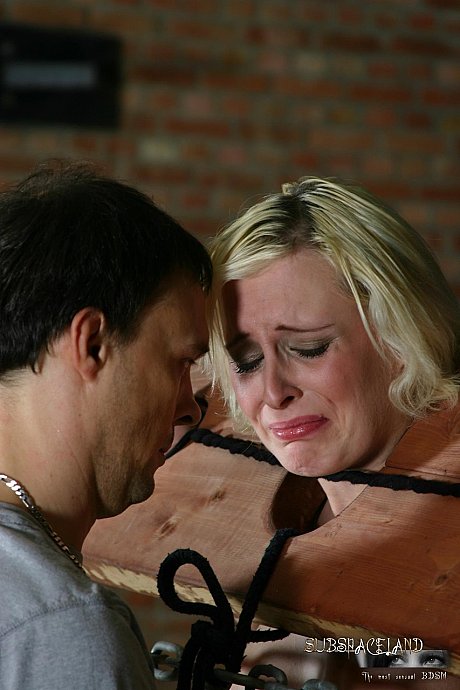 Good looking submissive yellow-haired Irenne gets punished by a tiny dom - Image 18 of 20  in Pussy category   featuring Irenne 