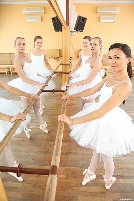 Lesbian ballerinas Keira, Valerie Fox & Vinna Reed toy each other in a 3some - Image 2 of 21  in Lesbian category   featuring Vinna Reed, Keira, Valerie Fox 