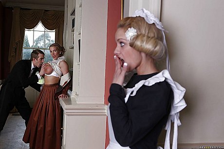 Cute milf Loulou has orgy with Rebecca Moore and dose blowjob - Image 2 of 16  in FFM category   featuring Loulou, Rebecca Moore 