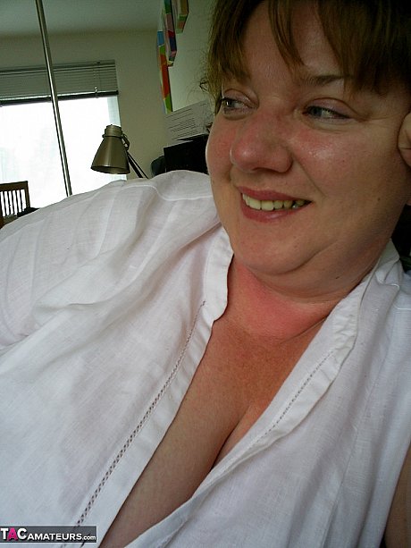 Meaty amateur uncups her enormous titties as she steps inside to change clothes - Image 16 of 20  in Amateur category   featuring Chris44g 