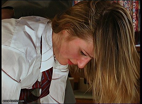 Misbehaving student gets bent over a fiance man lover knee for a hard spanking - Image 11 of 12  in Ass category   featuring Abigaile Johnson 