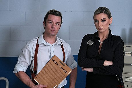 Sergeant Kenzie Taylor gets her amazing feet worshiped and slammed by a robber - Image 1 of 21  in Skinny category   featuring Victor Ray, Kenzie Taylor 