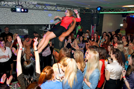 Ladies go dirty over guys strippers at an out of control bachelorette party - #250544