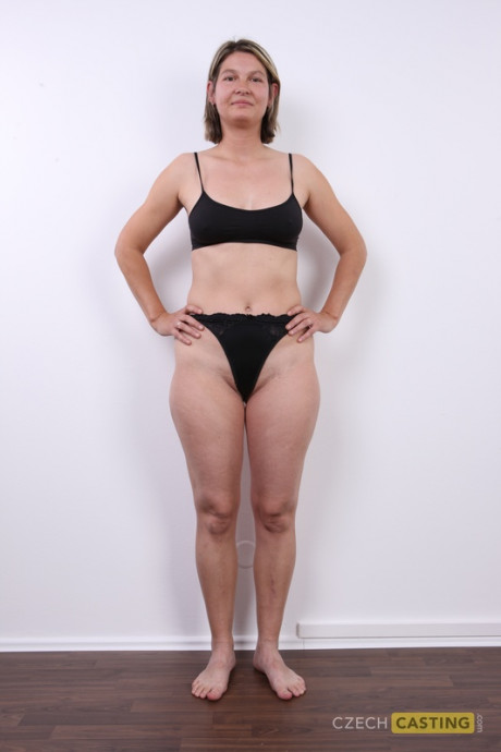 Sleazy yellow-haired mom Jaroslava takes off all her clothes for the first time - #1110472