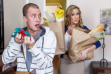 Busty mom Brandi Love catches her stepson sniffing her panties and mounts him - Image 2 of 21  in Hardcore category   featuring Jessy Jones, Brandi Love 