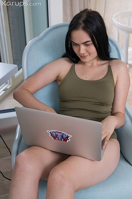 Curvaceous brunette young Mileva gets her hot vagina hammered in several positions - Image 1 of 21  in Pussy category   featuring Mileva 