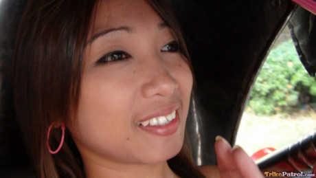 Thin oriental cutie shows her dong blowing skills before getting her booty cummed - #1459878