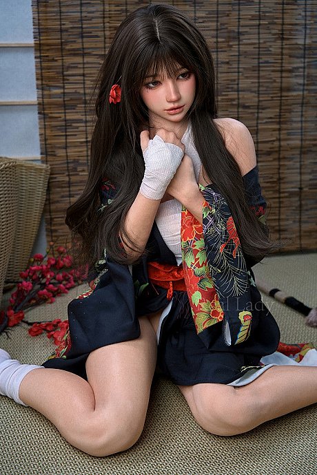 Ravishing girl GF girl with long hair strips to socks and red ankle ties