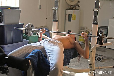 Petite amateur Victoria Nelson show off naked oiled body in the gym - Image 2 of 16  in Pussy category   featuring Victoria Nelson 