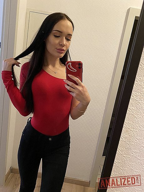 Black haired sweety Sasha Sparrow slowly unveils her tiny melons and tasty twat - Image 1 of 20  in Teen category   featuring Sasha Sparrow 