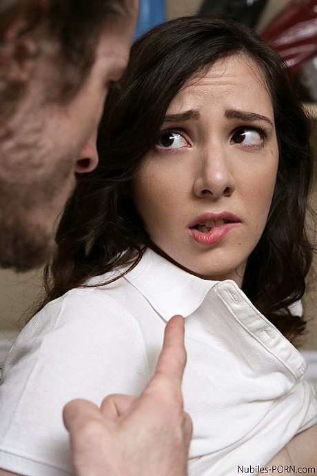 Cute Ember Stone gets a facial & her bushy vagina hammered on the washing machine - Image 8 of 17  in Big Clit category   featuring Brick Danger, Ember Stone 