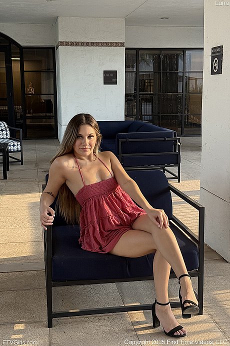 Amateur model Luna exposes her upskirt undergarment in public - Image 13 of 15  in Model category   featuring Luna 