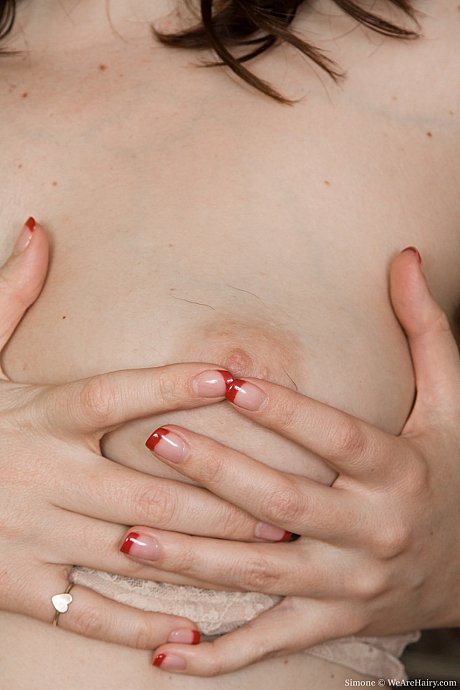 Horny amateur Simone shows off her bushy twat and armpits in the cuisine - Image 6 of 20  in Close Up category   featuring Simone Delilah 